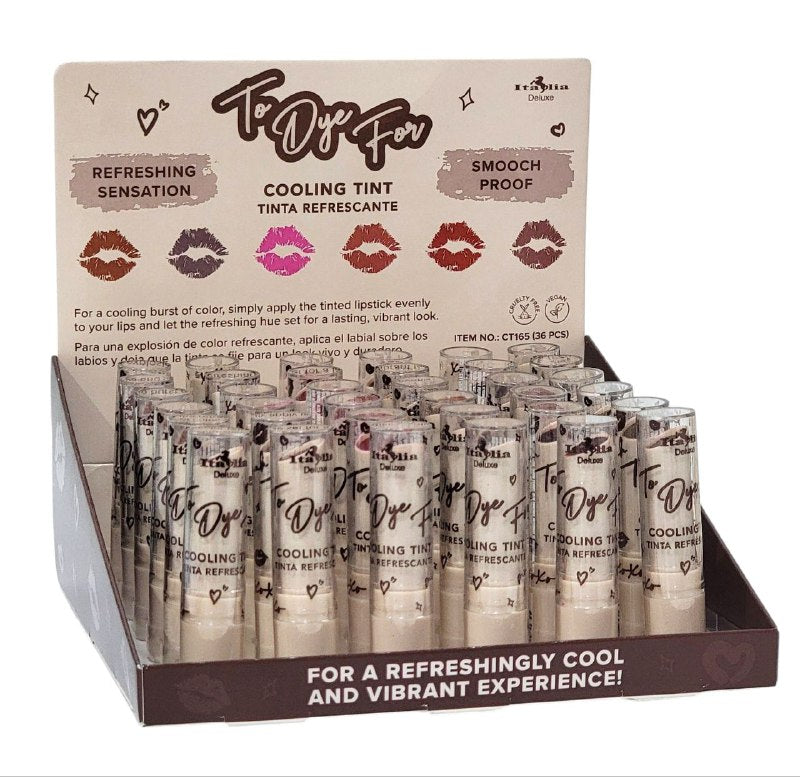 BRILLO LABIAL TINTA REFRESCANTE PARA EXPLOSIONN DE COLOR REFRESCANTE, LOCK VIVO  DURADERO 6 TONOS, ITALIA DELUXE RO DYE FOR LABIAL 3.8G