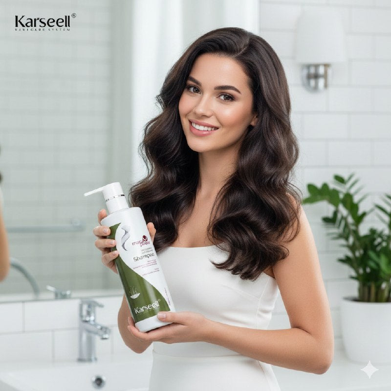 SHAMPOO ANTICAIDA CON EXTRACTO DE MACA Y PLANTAS HERBARIAS KARSEELL 500ML