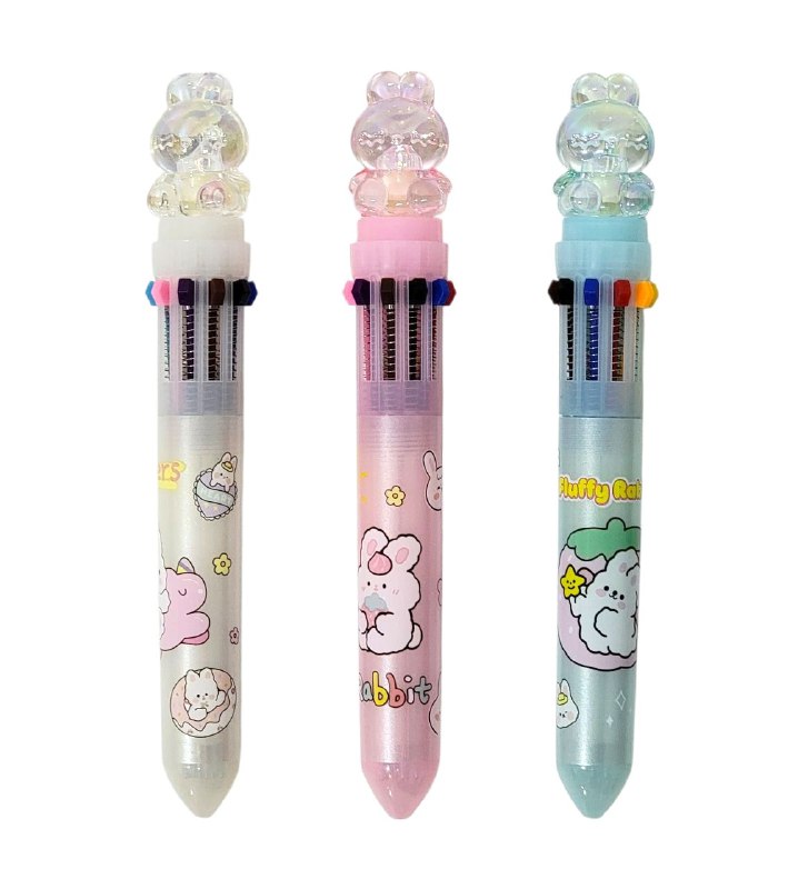 LAPIZ BOLIGRAFO MULTICOLOR 6 EN 1 CONEJO