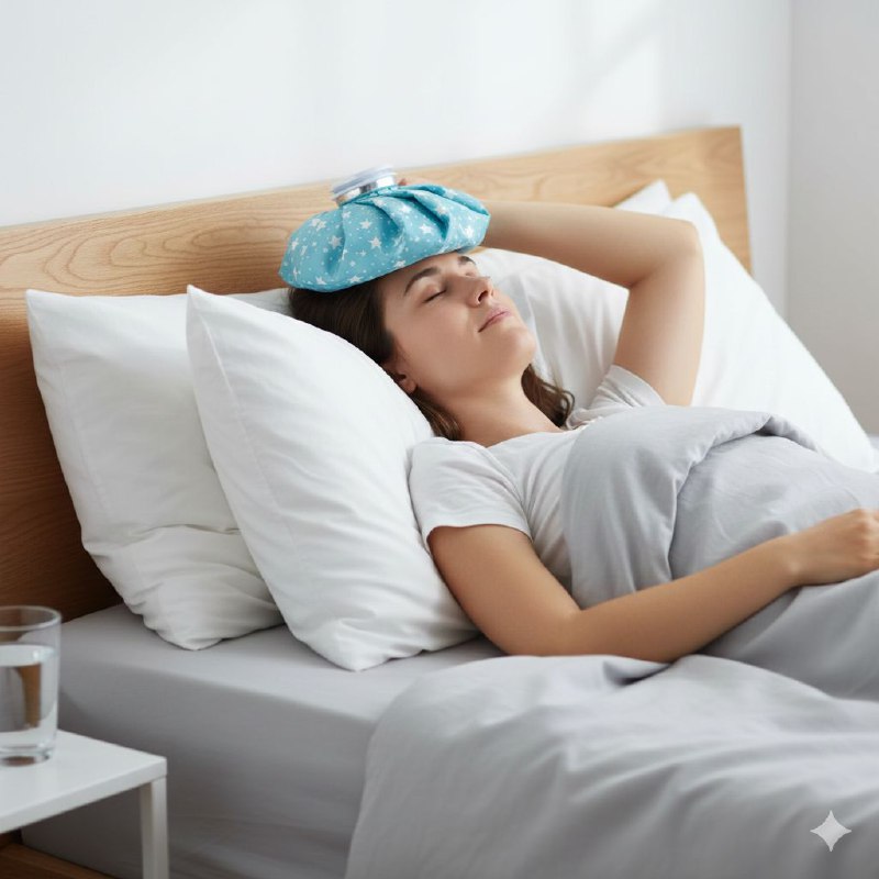 BOLSA PARA HIELO TIPO GORRO DE TERAPIA DE FRIO QUE ALIVIA DOLORES E HINCHAZON LIFEART 1000ML