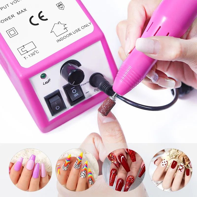 TALADRO PULIDOR DE UÑAS, DRILL ELECTRICO MERCEDES 2000 PARA PEDICURA Y MANICURA 6 BROCAS
