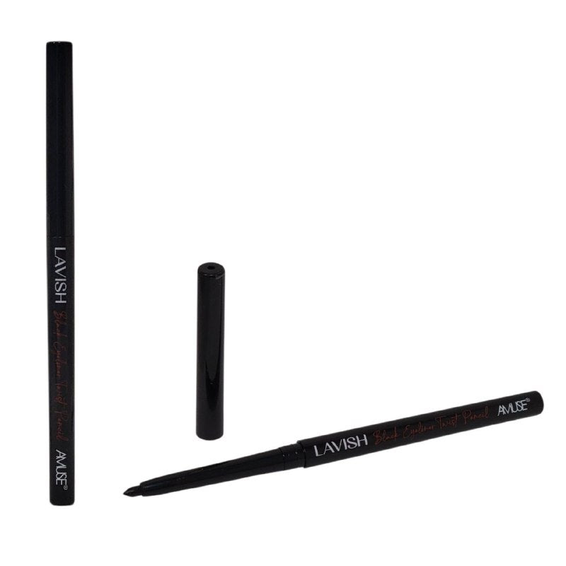 DELINEADOR DE OJOS RETRACTIL RESISTENTE AL AGUA COLOR NEGRO INTENSO AMUSE COSMETICS 0.3G