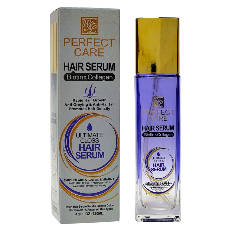 SUERO PARA EL CABELLO DE BIOTINA Y COLAGENO CRECIMIENTO RAPIDO ANTICANA Y ANTICAIDA PERFECT CARE 120ML