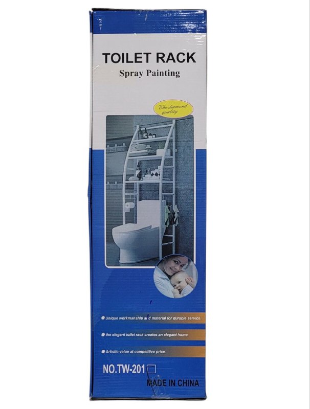 ESTANTE ORGANIZADOR PARA BAÑO DE 3 NIVELES SOBRE EL INODORO SERVICIO 47X25X170CM