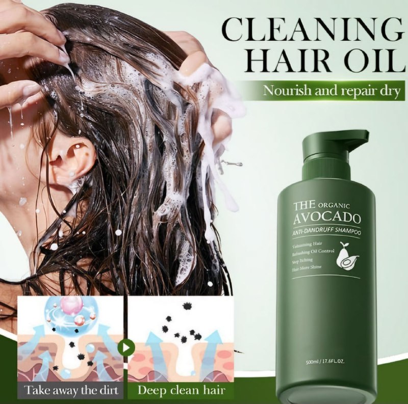 SHAMPOO  ANTICASPA CON EXTRACTO DE AGUACATE ORGANICO 500ML