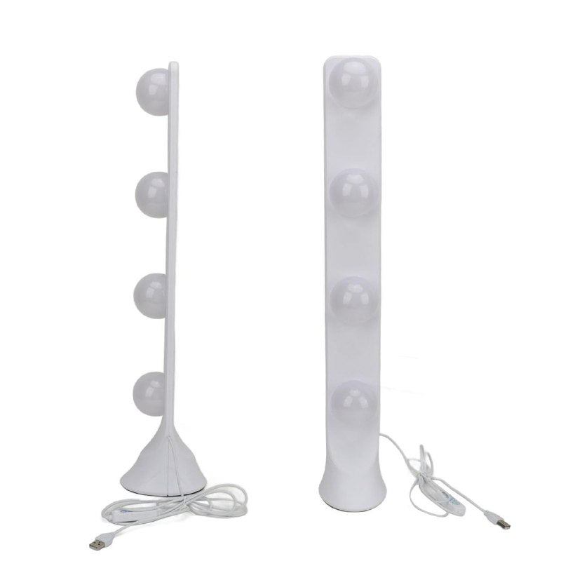LUZ LED, LAMPARA PARA TOCADOR O ESCRITORIO, 4 BOMBILLAS LED CON 3 TONOS DE COLOR 55CM