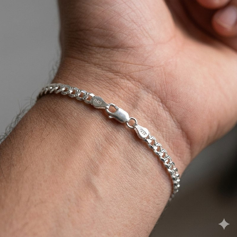 PULSERA DE PLATA 9.25 PARA HOMBRE PESO: 3.8G