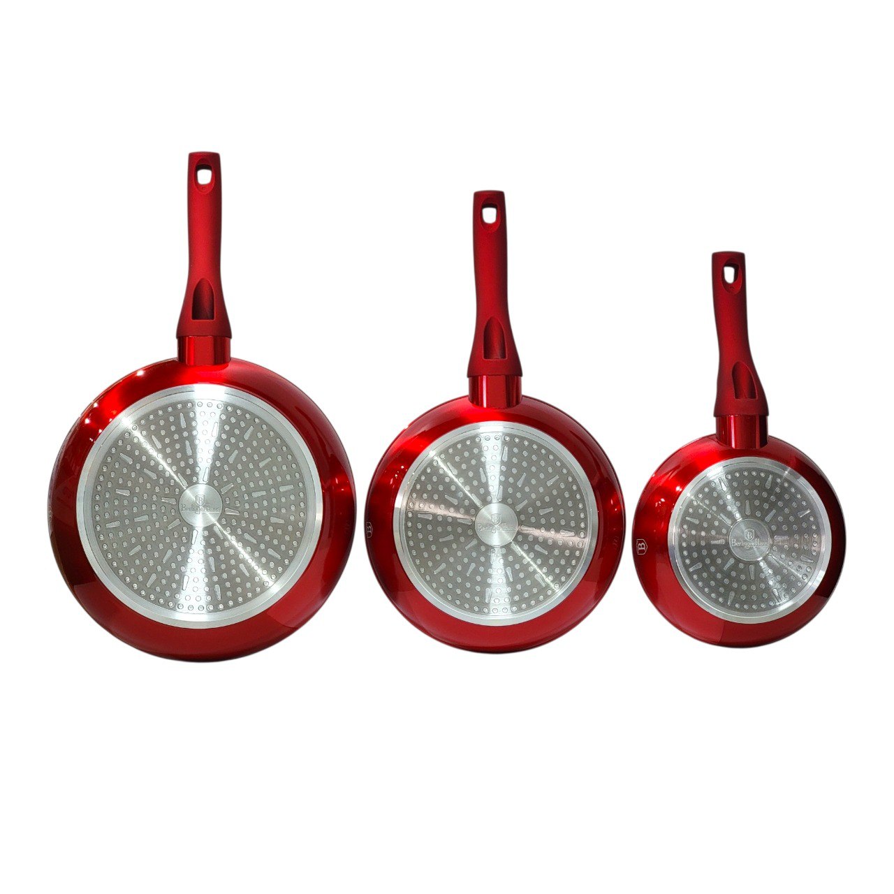 SET DE SARTENES ANTIADHERENTES DISEÑO ELEGANTE 3PCS BERLINGERHAUS