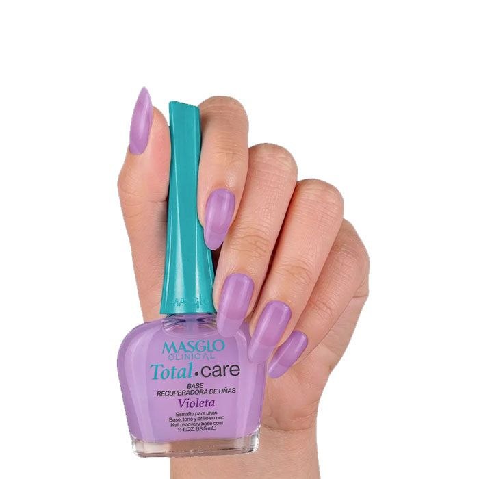ESMALTE PARA UÑAS BASE RECUPERADORA COMPLEJO MULTIVITAMÍNICO ENRIQUECIDA CON MICROESFERAS MASGLO CLINICAL  13.5ML