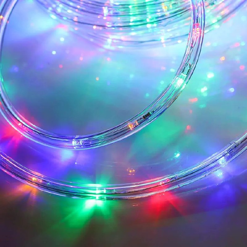 LUCES DECORATIVAS NAVIDEÑAS CUERDA DE LUCES LED IMPERMEABLE MMULTICOLOR INTERIORES Y EXTERIORES ROPE LIGH 10 METROS