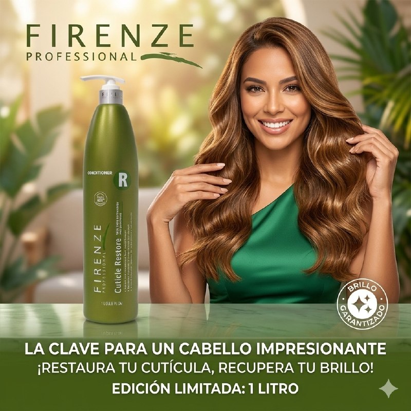 ACONDICIONADOR HIDRATANTE, NUTRITIVO Y REPARADOR DE CUTICULA DEL CABELLO FIRENZE 1L