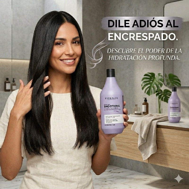 SHAMPOO HIDRATANTE DE ACIDO HIALURONICO Y ACEITE DE ARGAN ANTI FRIZZ FIRENZE 500ML