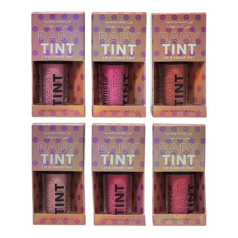BRILLO LABIAL DUPE DE ETUDE HOUSE, TINTA DE LABIOS Y MEJILLAS PIGMENTADA LIQUIDA RADIANTE MINSTAR 7ML, 6 TONOS