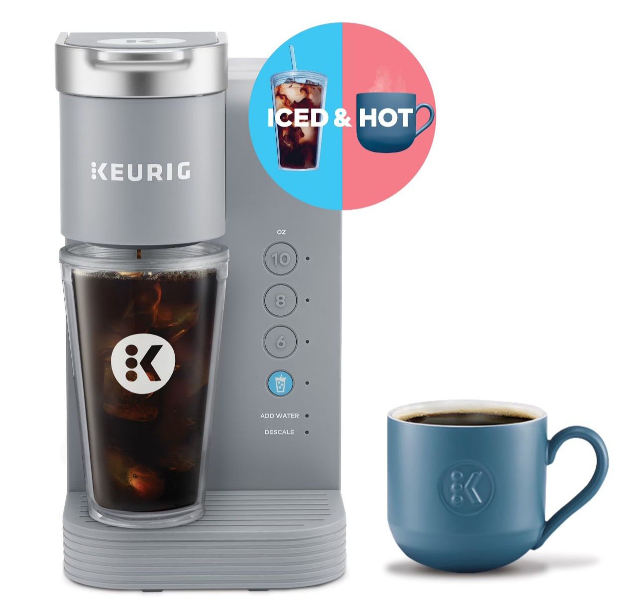 MAQUINA CAFETERA DE SERVICIO INDIVIDUAL EN COLOR GRIS KEURIG K EXPRESS 36OZ 13CM