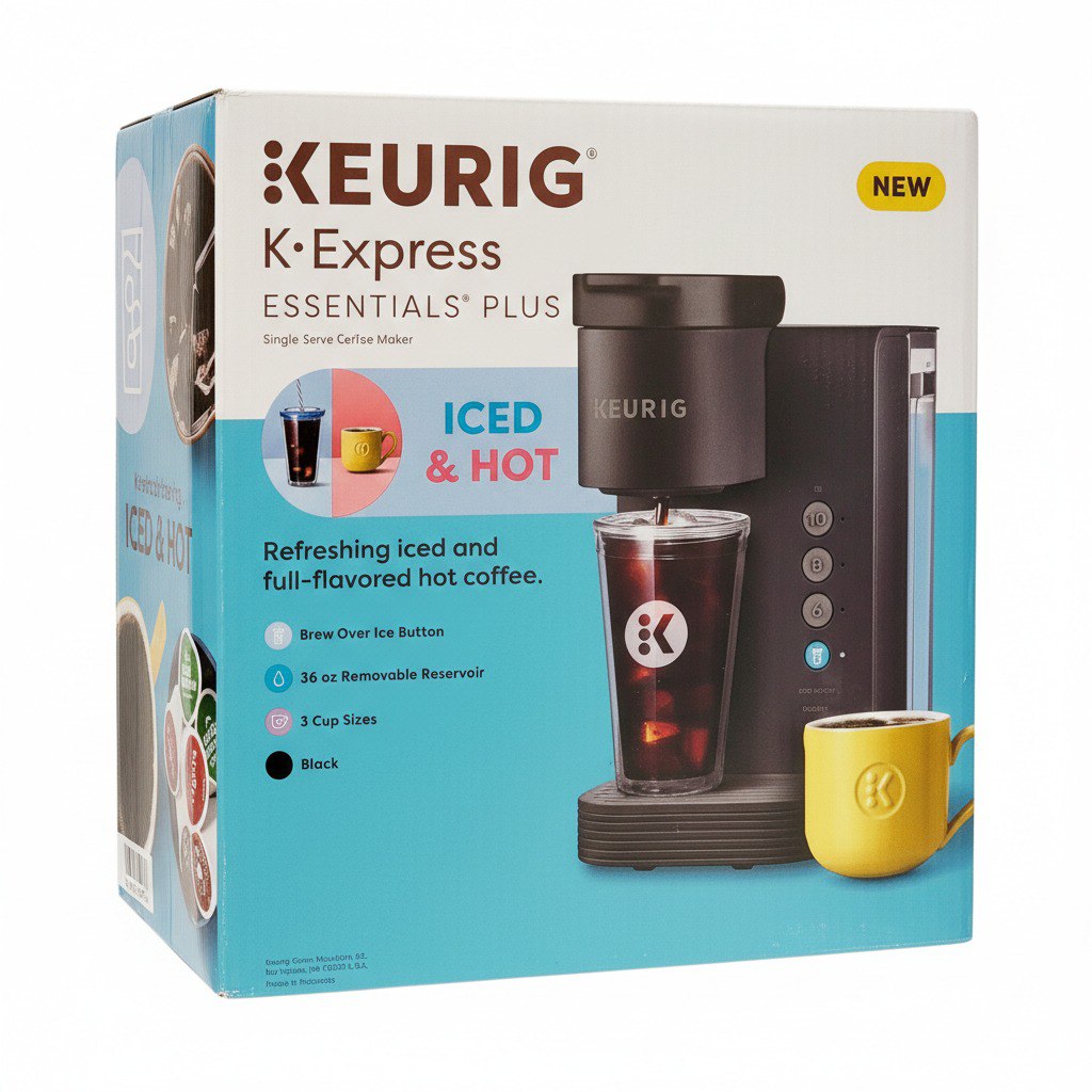 MAQUINA CAFETERA DE SERVICIO INDIVIDUAL EN COLOR NEGRO KEURIG K EXPRESS 36OZ 13CM
