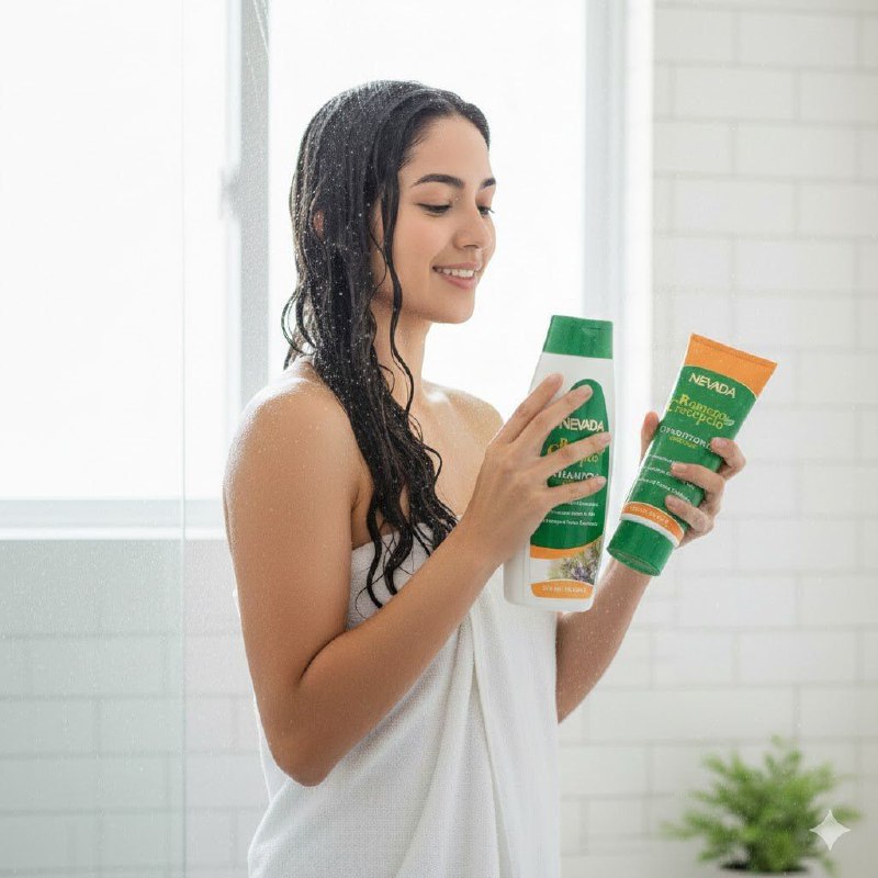 SHAMPOO PARA EL CABELLO EN SET 2 EN 1, SHAMPOO 420ML Y ACONDICIONADOR 200ML DE ROMERO CRECEPELO, TRATAMIENTO CAPILAR CON EXTRACTO DE ROMERO, PREVIENE LA PERDIDA DEL CABELLO Y LO DEJA SUAVE Y BRILLANTE NEVADA