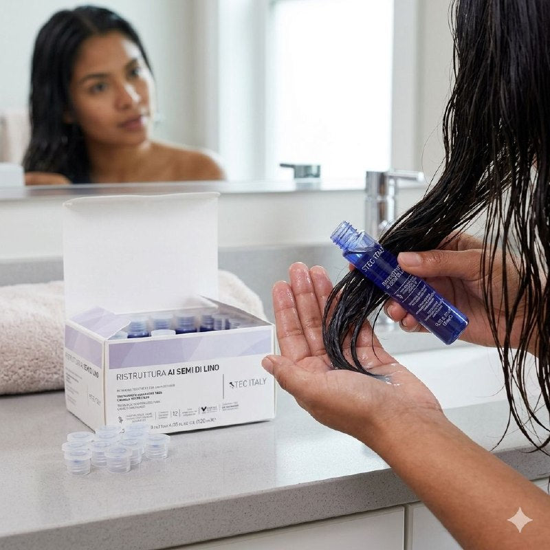 TRATAMIENTO PARA EL CABELLO REPARADOR DE KERATINA EN AMPOLLA TEC ITALY 10ML
