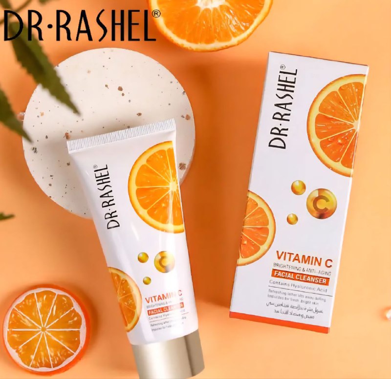 LIMPIADOR FACIAL ILUMINADOR Y ANTIEDAD CON VITAMINA C Y ACIDO HIALURONICO DR RASHEL 80G