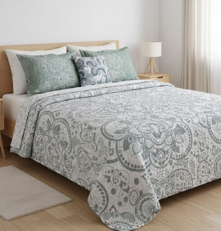 JUEGO DE SABANAS CAMERA TIPO EDREDON REVERSIBLE, DE 3 PIEZAS QUEEN BENELI HOME, 20 ESTILOS