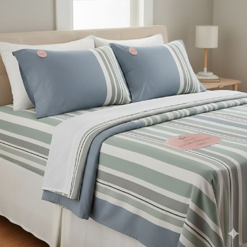 JUEGO DE SABANAS CAMERA DE 4 PIEZAS UNIPERSONAL BENELI HOME, 30 ESTILOS