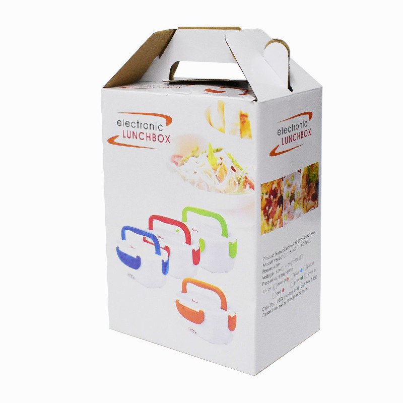 MAQUINA LONCHERA ELECTRICA CON CALENTADOR DE ALIMENTO PORTATIL COLOR ANARANJADO