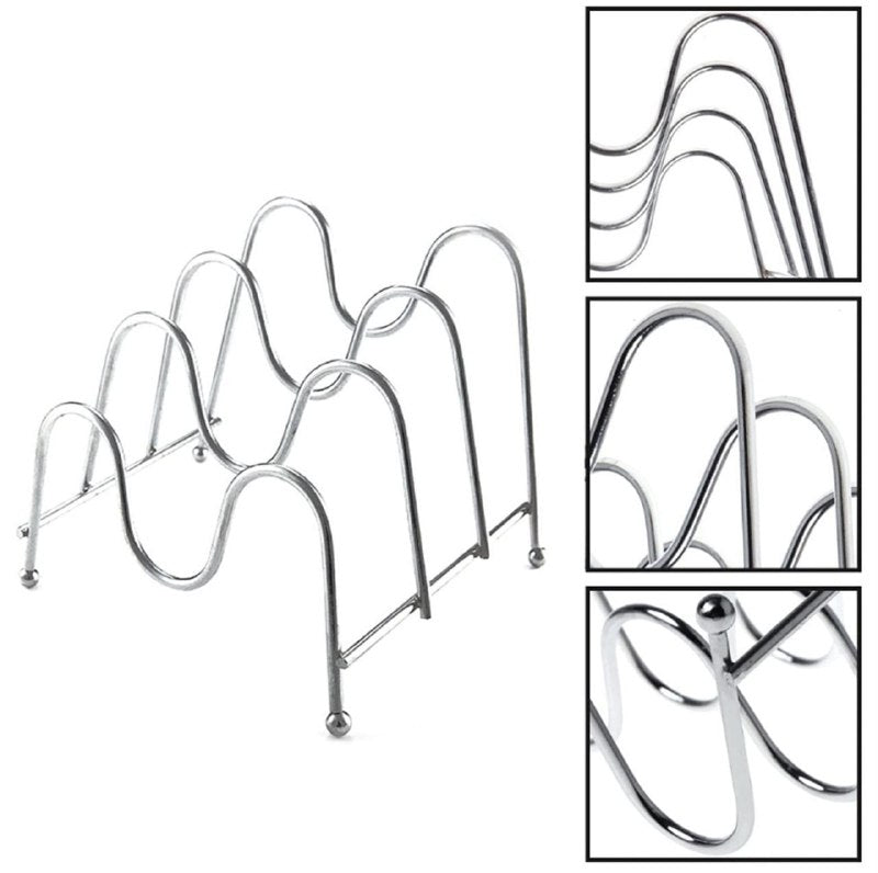 ORGANIZADOR SOPORTE METALICO PARA TAPADERAS DE OLLAS O PLATOS, CAPACIDAD DE 3 OBJETOS