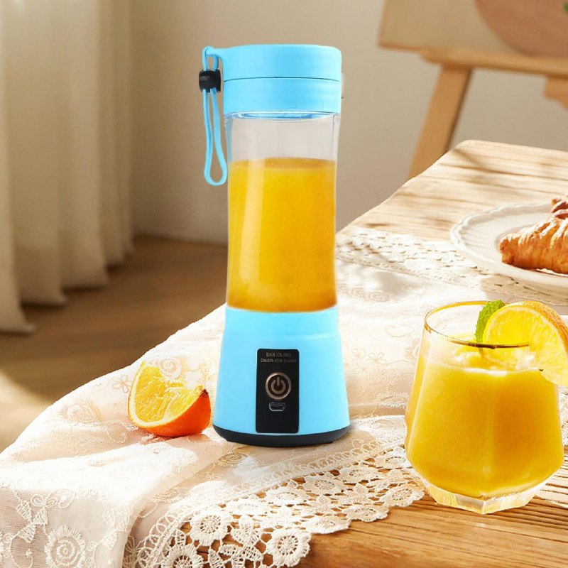 MAQUINA LICUADORA PORTATIL RECARGABLE TAMAÑO PEQUEÑO HM-03 380ML
