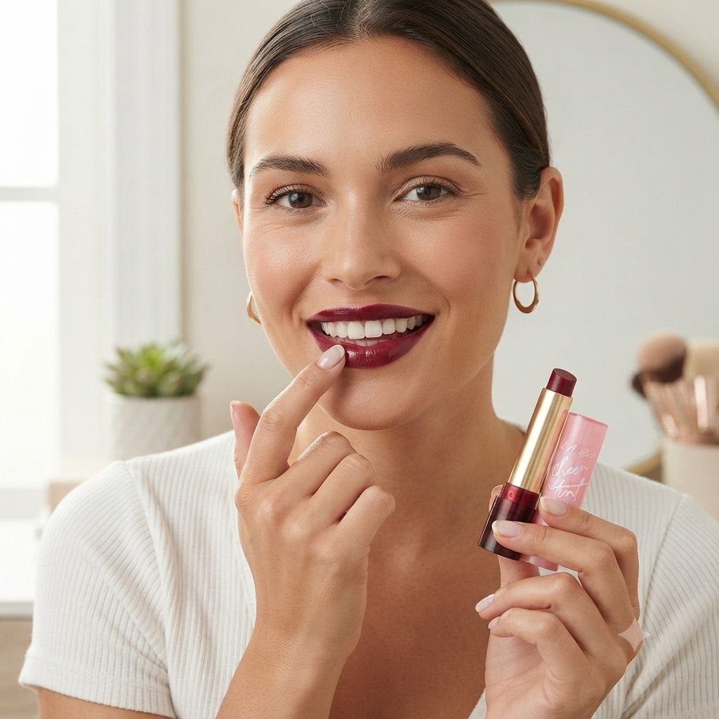 BALSAMO LABIAL CON TINTE HIDRATANTE TONO GLC606 SHEER BLACK CHERRY SHEER TINT LIP BALM L.A. GIRL 2G