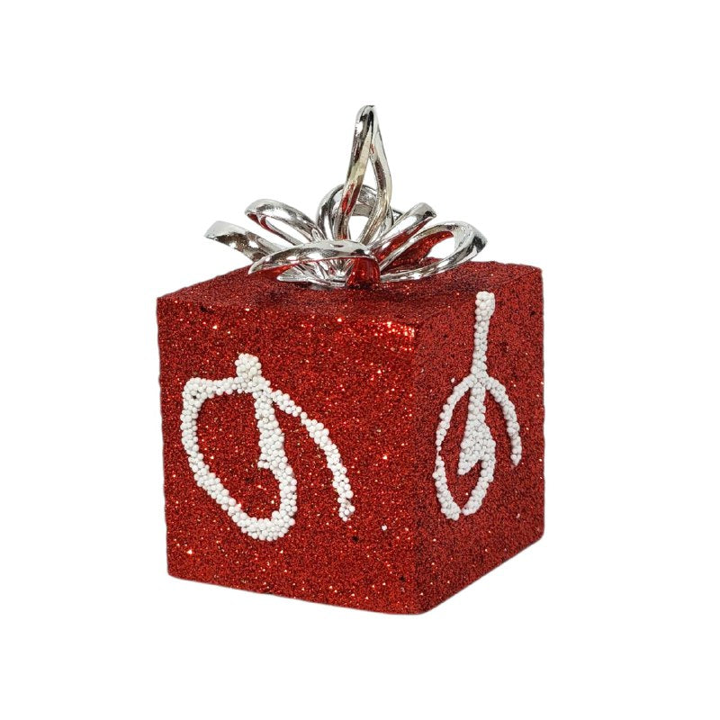DECORACION ADORNO MINI CAJITAS DE REGALO DE LUJO NAVIDEÑAS 6X9CM, 3 ESTILOS