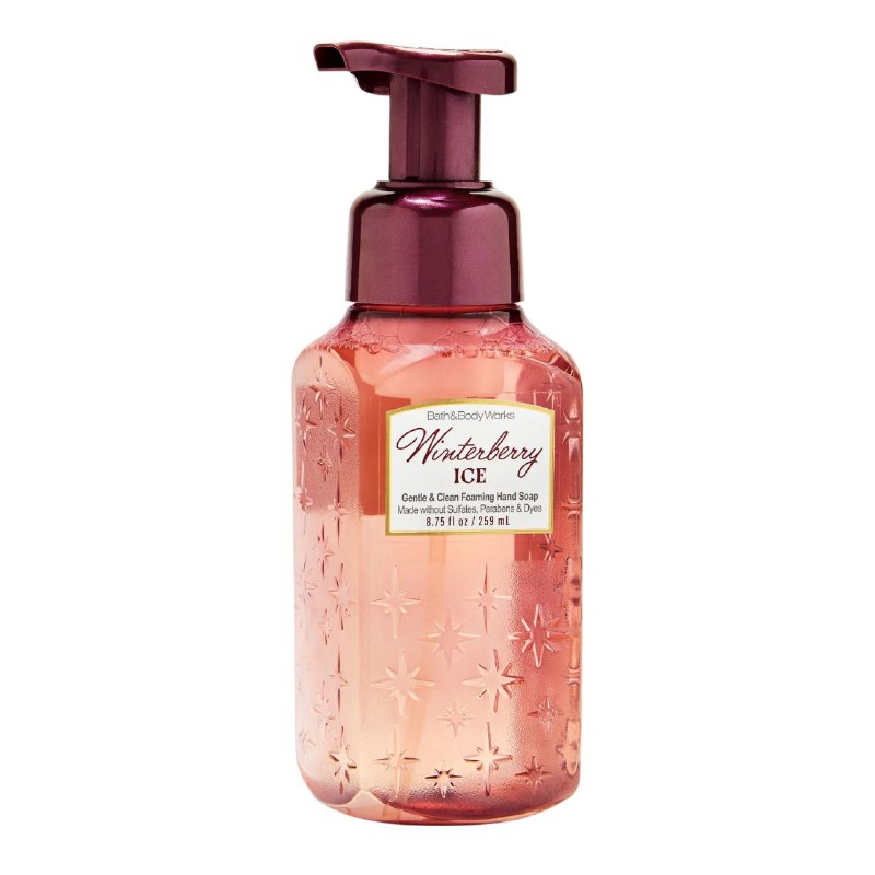 BATH & BODY WORKS JABON DE MANOS SUAVE Y LIMPIO WINTERBERRY ICE 259ML
