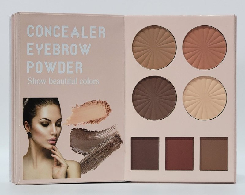 SOMBRA DE OJOS EN PALETA, LIBRO DE MAQUILLAJE SOMBRA DE OJOS, RESALTADOR, BLUSH, POLVO, CORRECTOR CEJAS MOC ALLURE COSMETICS MAKEUP 60G