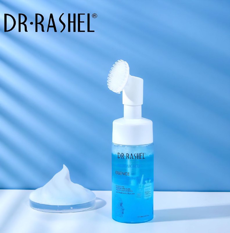 LIMPIADOR FACIAL EN ESPUMA CON ESENCIA DE ACIDO HIALURONICO CON BROCHA DE SILICONA DR RASHEL 125ML