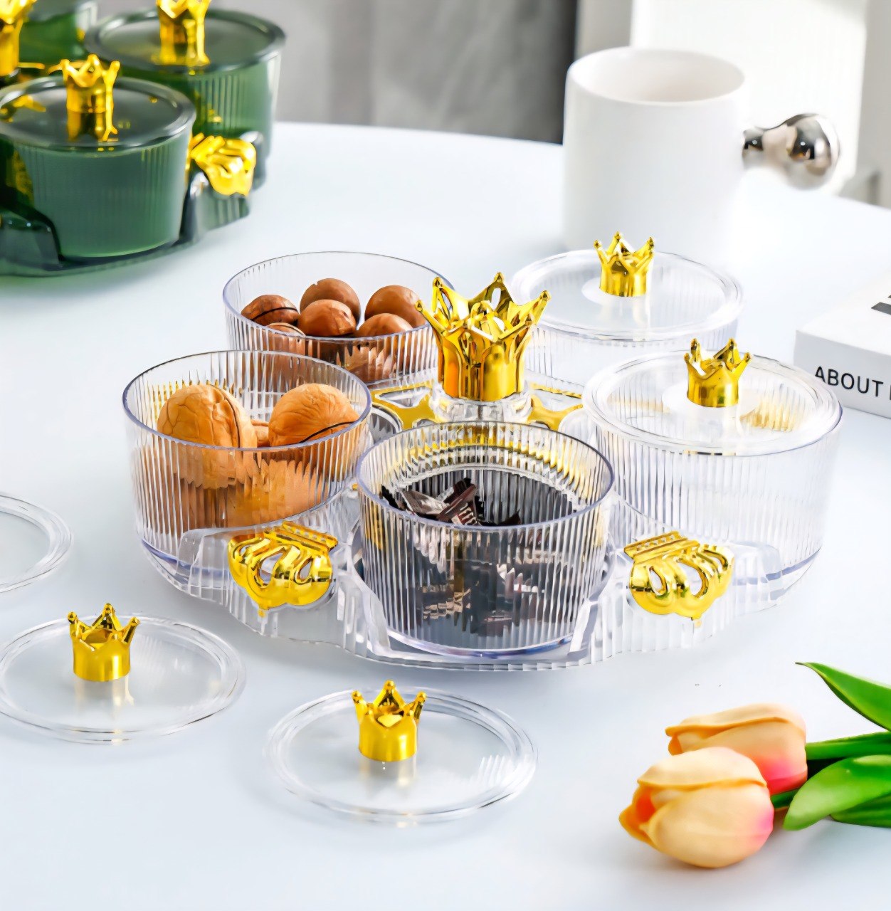 JUEGO DE PLATOS PARA APERITIVOS RESISTENTES