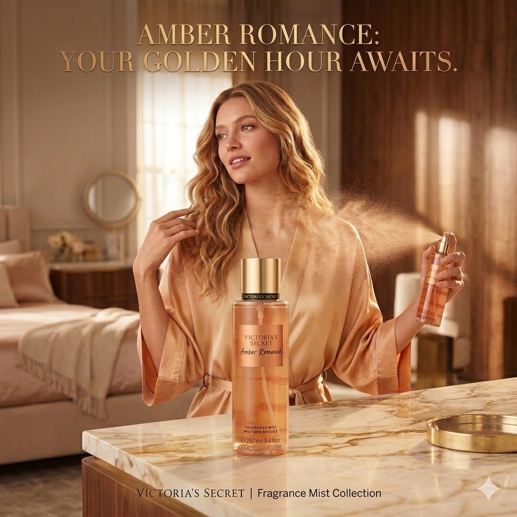 VICTORIAS SECRET SPLASH AMBER ROMANCE 250ML (M)