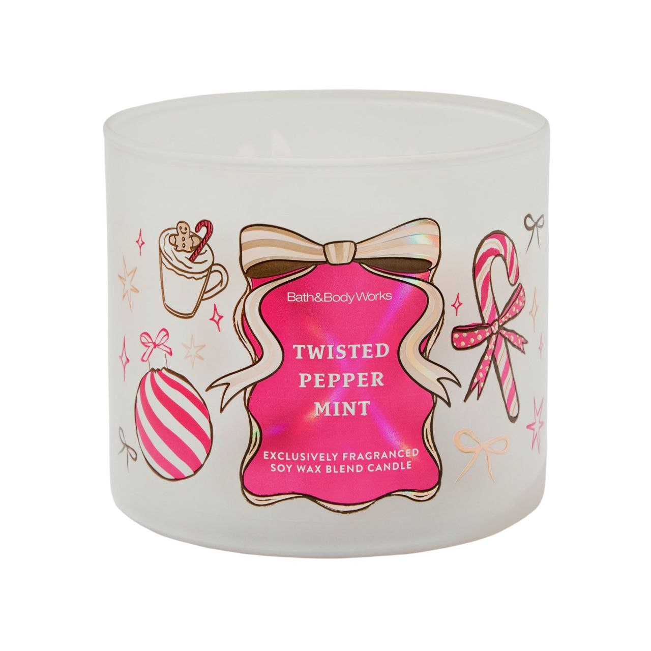 VELA AROMATICA TWISTED PEPPER MINT BATH & BODY WORKS 411G