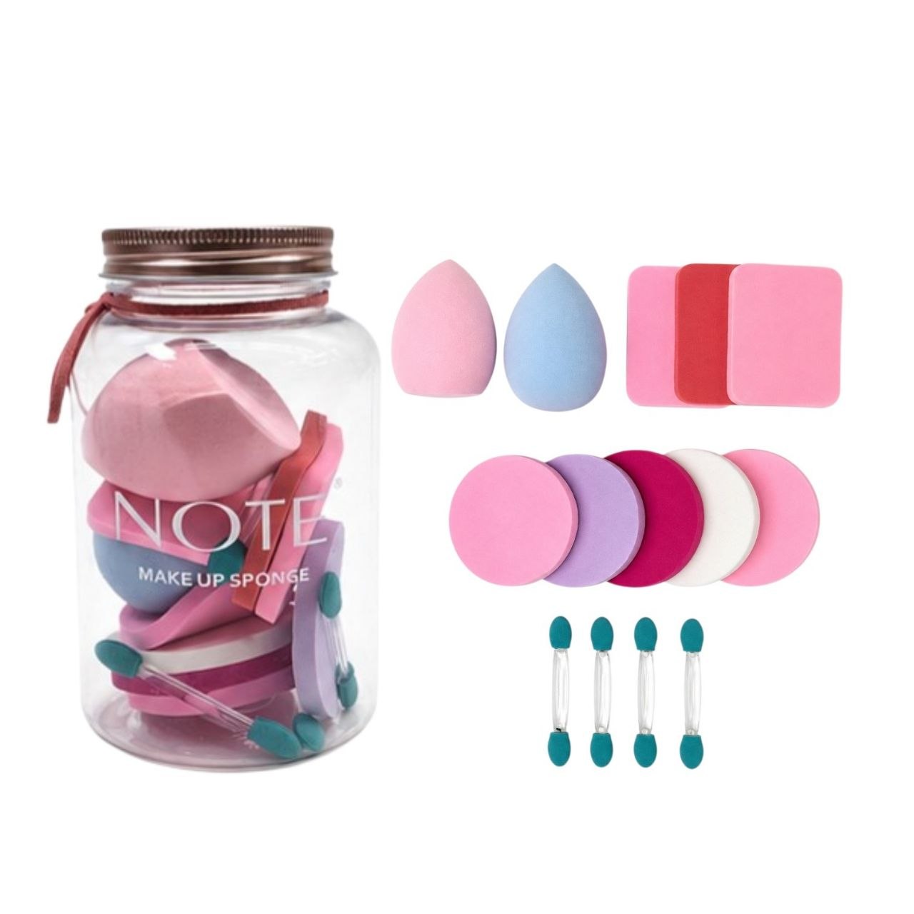 SET DE ESPONJAS PARA MAQUILLAJE 13PCS