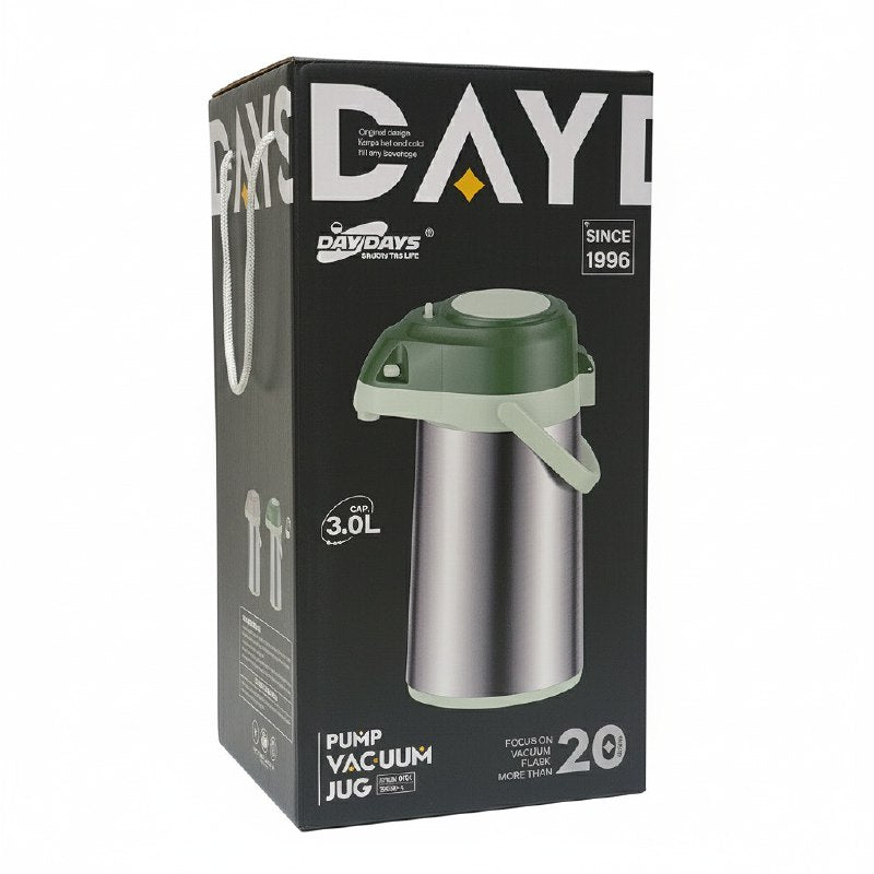 TERMO DE ACERO CON SISTEMA DE BOMBA IDEAL PARA CAFE, ETC DAYDAYS 3L