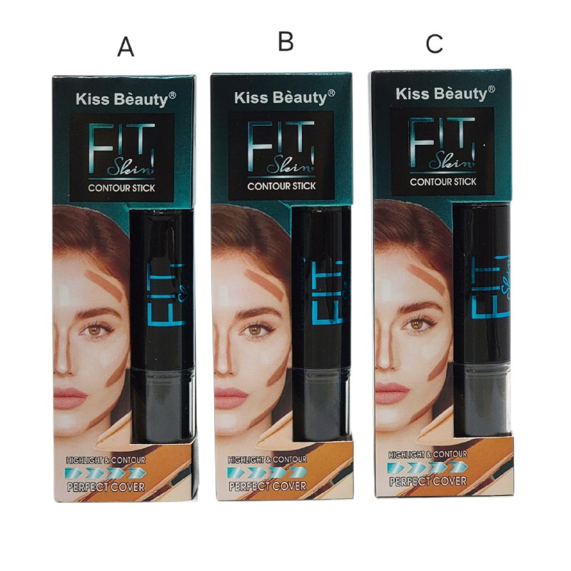CONTORNO EN BARRA DUPE DE NYX, COBERTURA PERFECTA CON VITAMINA E KISS BEAUTY 7G
