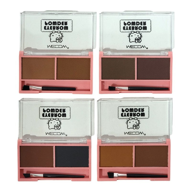 POLVO PARA CEJAS CON MINI BROCHAS DE USO DIARIO APRUEBA DE SUDOR MECOW  4 TONOS