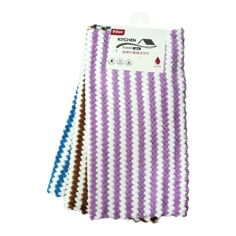 TRAPO PAÑOS DE LIMPIEZA DE MICROFIBRA PARA COCINA EN SET DE 3 PIEZAS BILOV KITCHEN
