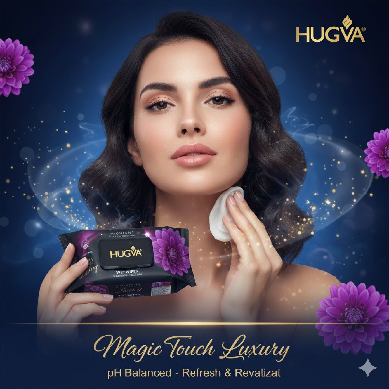 TOALLITAS HUMEDAS CON OLOR A PERFUME MAGIC TOUCH HUGVA 120UND