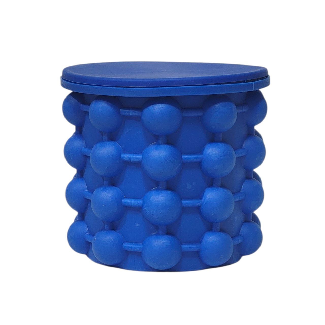 CUBETA DE SILICONA 2 EN 1 PARA HACER Y ALMACENAR HIELO CRYSTAL CUISINE  12X13CM