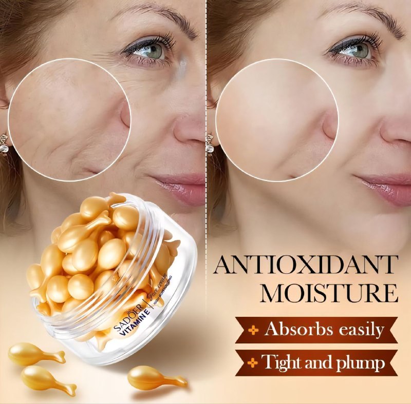 AMPOLLAS DE CREMA FACIAL HIDRATANTE CON ONAGRA Y VITAMINA E SADOER 30UNDX0.34G