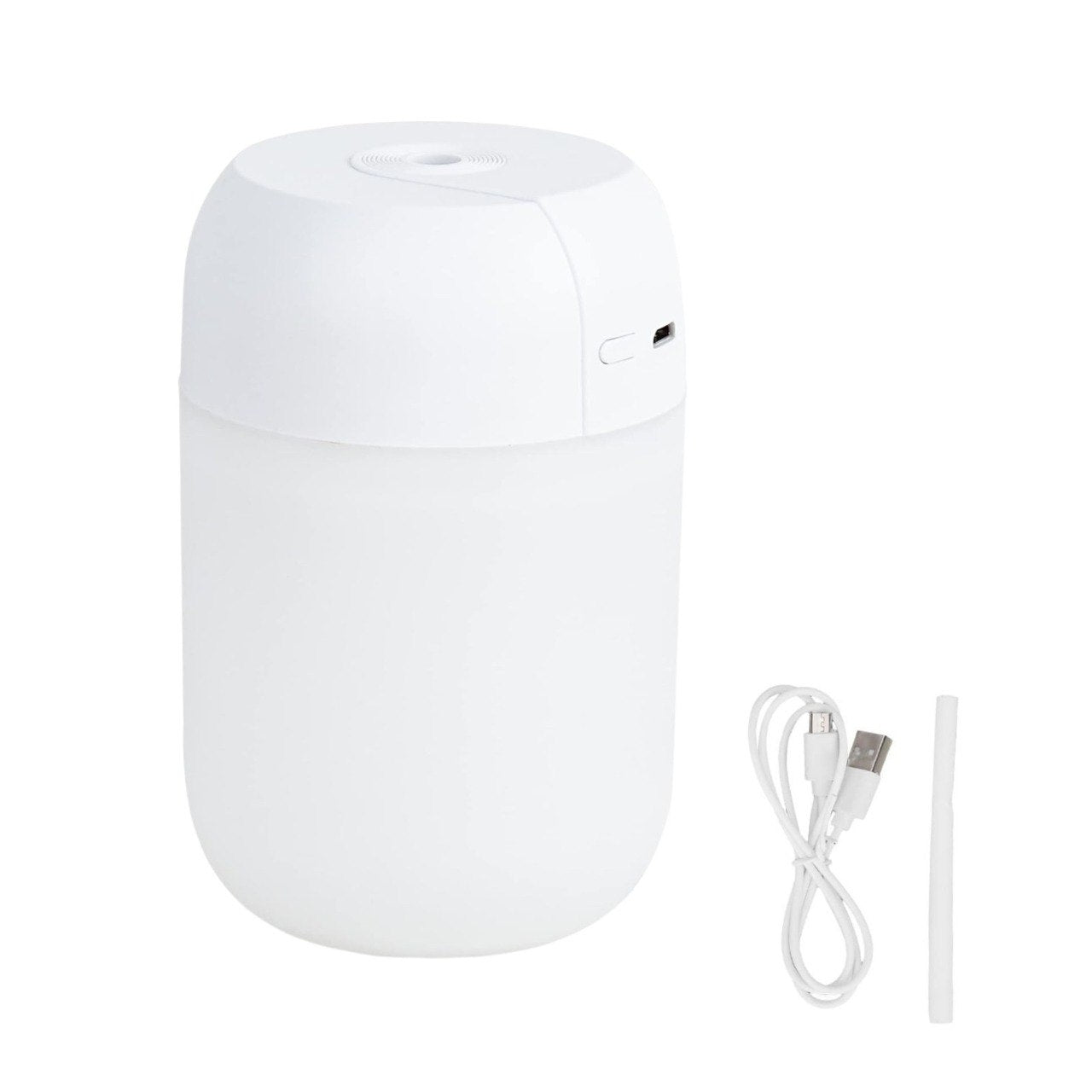 HUMIFICADOR DE AIRE ULTRASONICO PORTATIL CON LAMPARA LED H2O 7X11CM