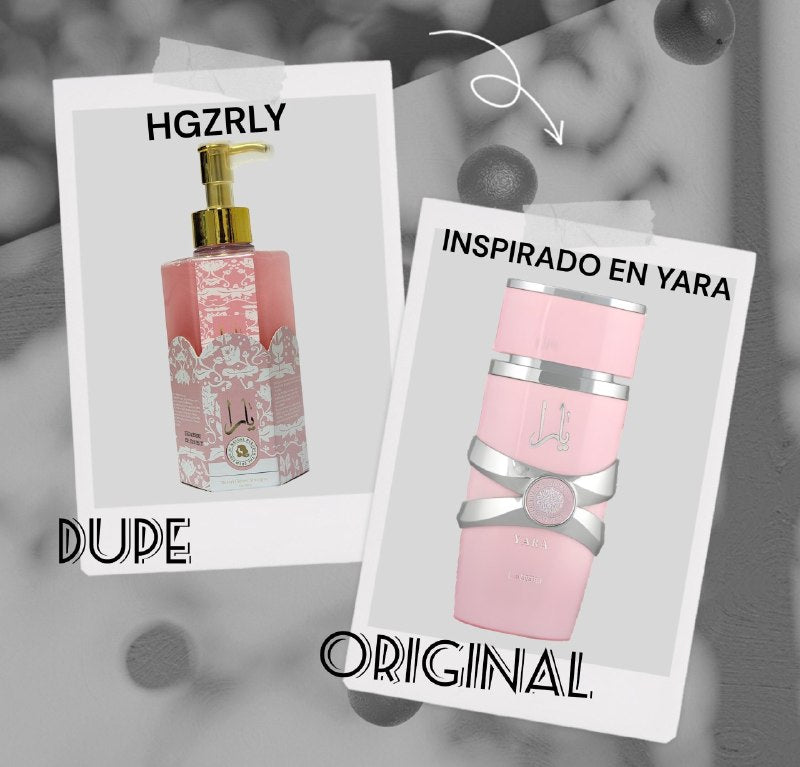 SHAMPOO PARA EL CABELLO SUAVIZANTE HIDRATANTE PERFUMADO HGZRLY 300G DUPE DE LATTAFA YARA