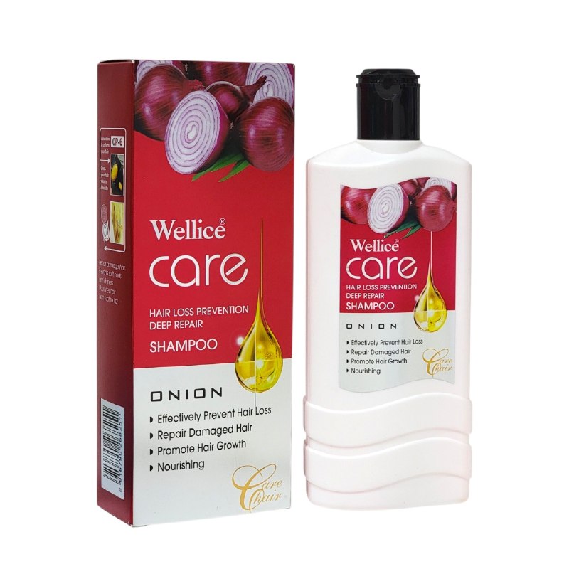 SHAMPOO REPARADOR INTESIVO ESTIMULANTE ANTIACAIDA CON CEBOLLA WELLICE 400G