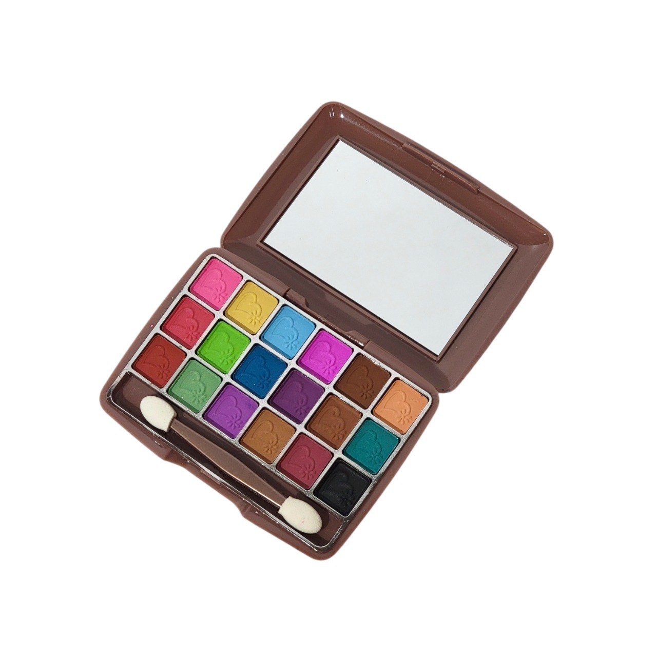 PALETA DE SOMBRAS DE OJOS CON EFECTO MATE 10 PALETAS DE 18 TONOS YH BEJA COSMETICS  6X10X14CM