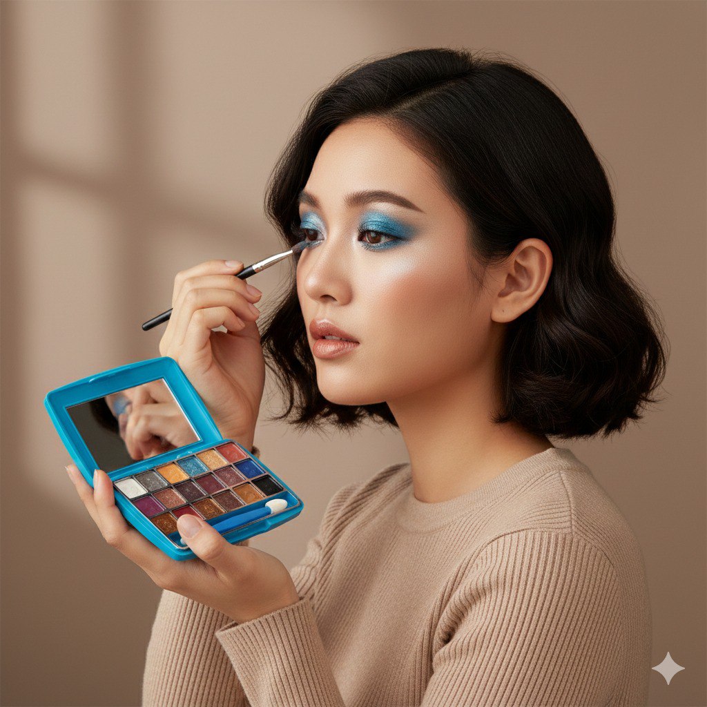PALETA DE SOMBRAS DE OJOS CON EFECTO MATE 10 PALETAS DE 18 TONOS YH BEJA COSMETICS  6X10X14CM