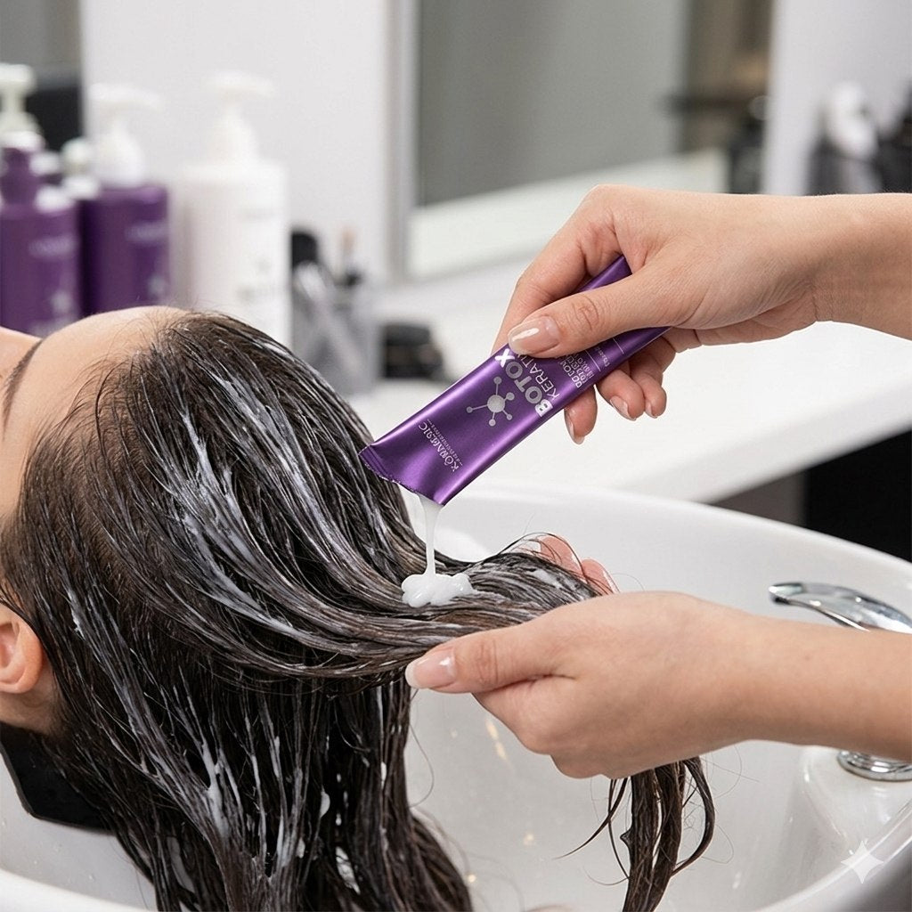 AMPOLLA TRATAMIENTO PARA EL CABELLO CONCENTRADO INTESIVO DE QUERATINA Y COLAGENO KORMESIC 10ML