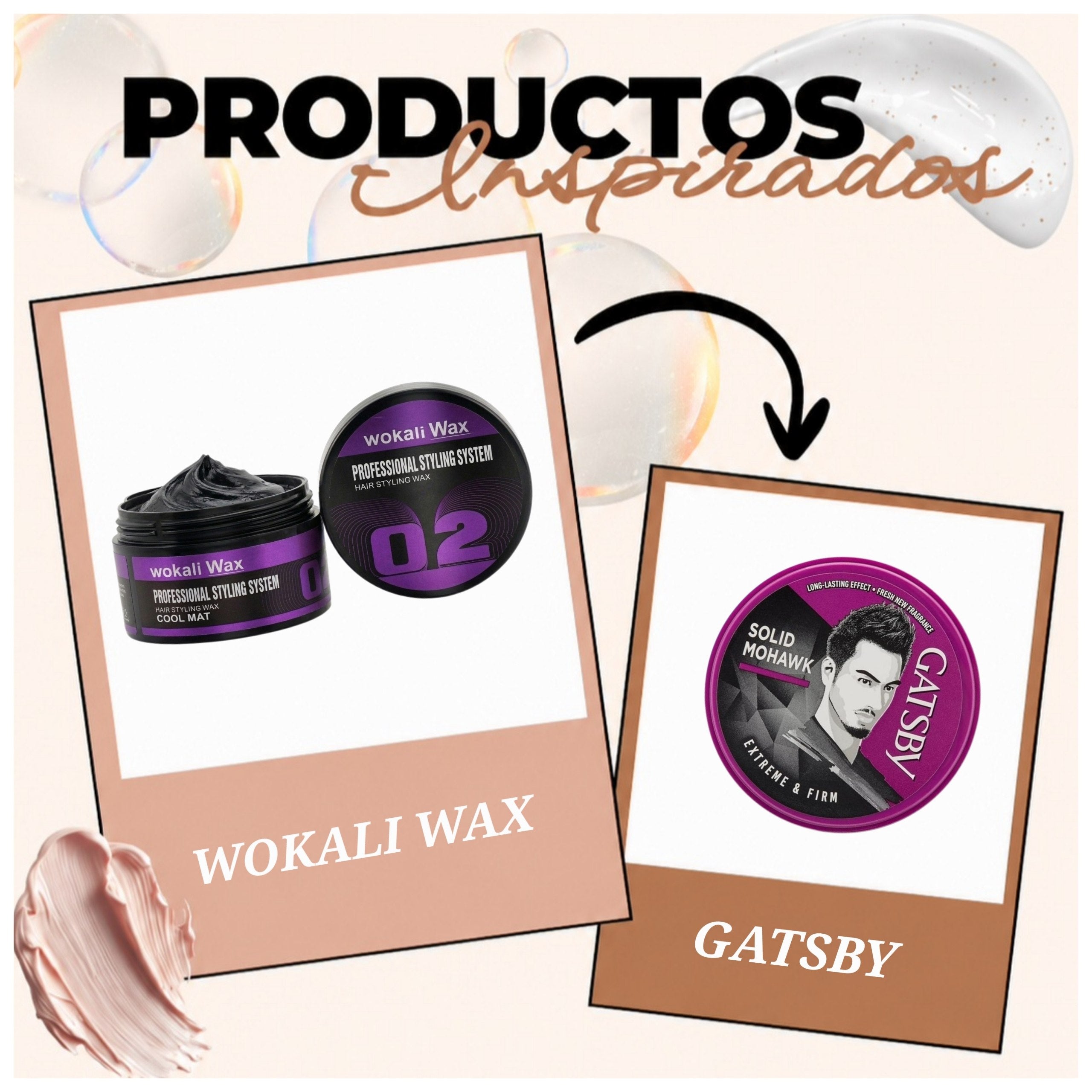 CERA PARA EL CABELLO DE ALTA FIJACION ACABADO SEMI-MATE WOKALI WAX 130G